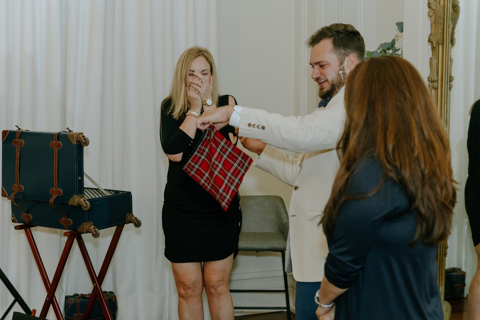 Aaron Baca performing corporate magic in Baton Rouge